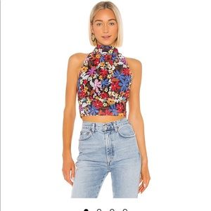NWOT House of Harlow x Revolve halter floral top